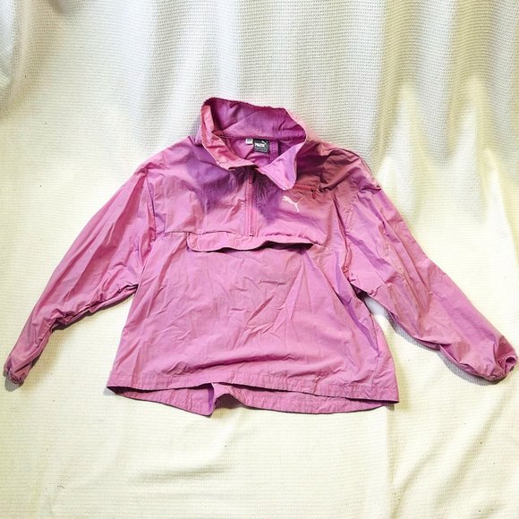 Puma Tops - Puma Lavender Cropped Boxy Windbreaker | Size Large